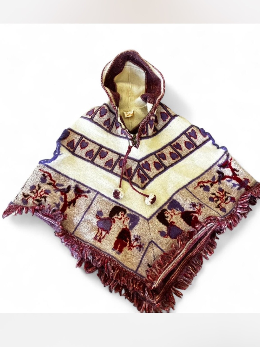 1970s wool poncho